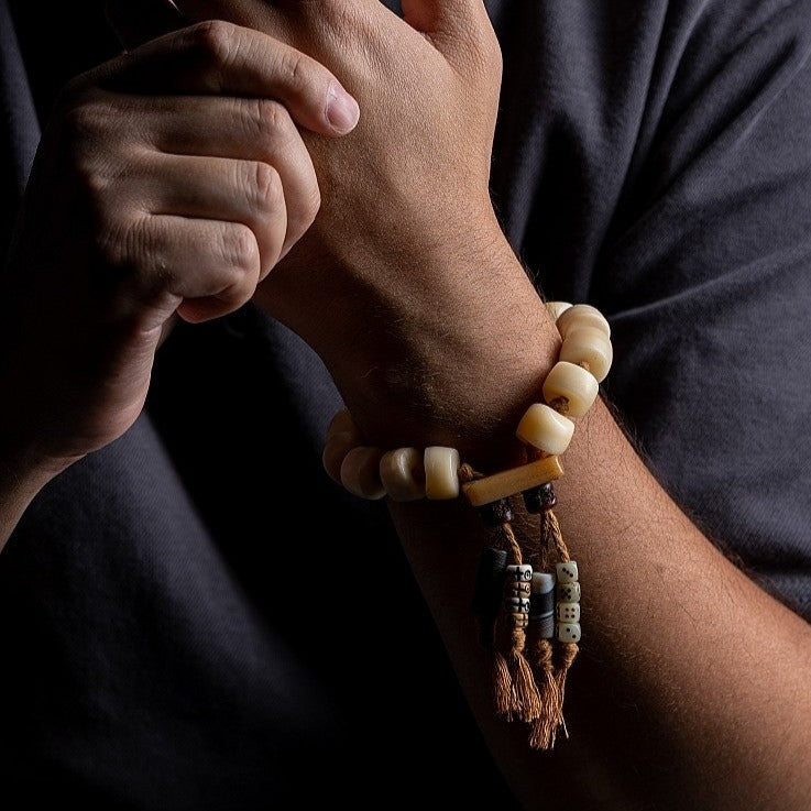 Tibetan Yak Bone Mala Wrists
