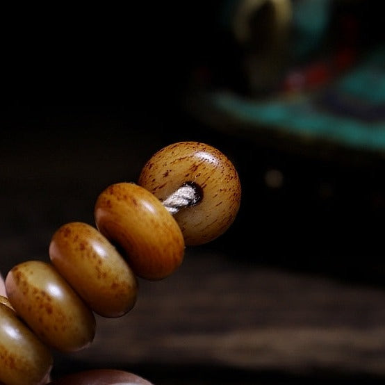 Red Protection Knot | Yak Bone 108 Mala