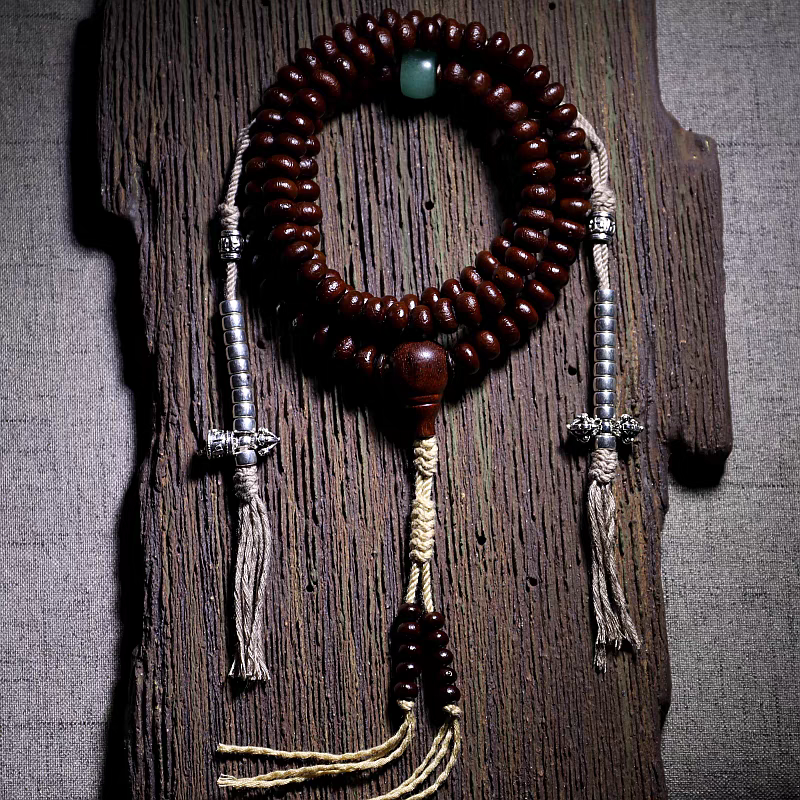 Tibetan 108 Mala Beads -Natural Palm Seeds