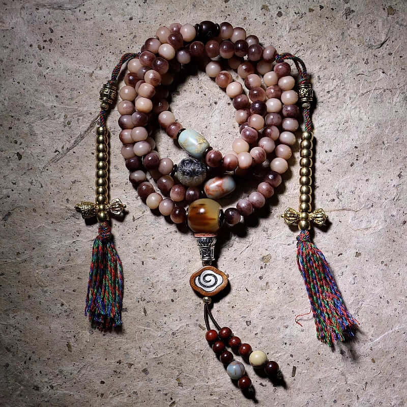 108 Mala Beads Natural Camel Bone