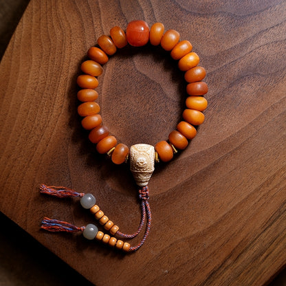 Ambitabha Mala Beads- African Amber- Limited Edition