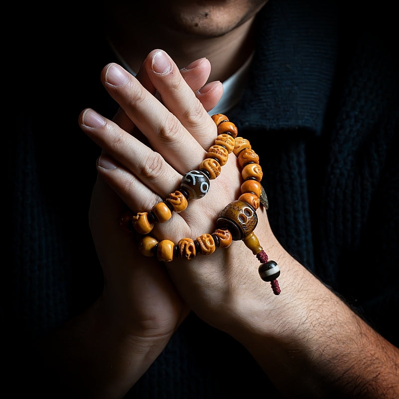 The Sacred Core of Kapala Mala Beads