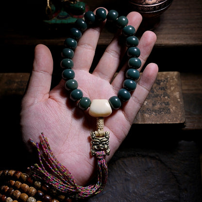 Wisdom of Yama in the Harmony of Green Bodhi Roots Beads