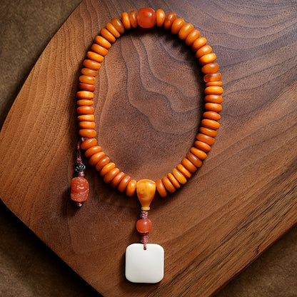 Ambitabha Mala Beads- African Amber- Limited Edition