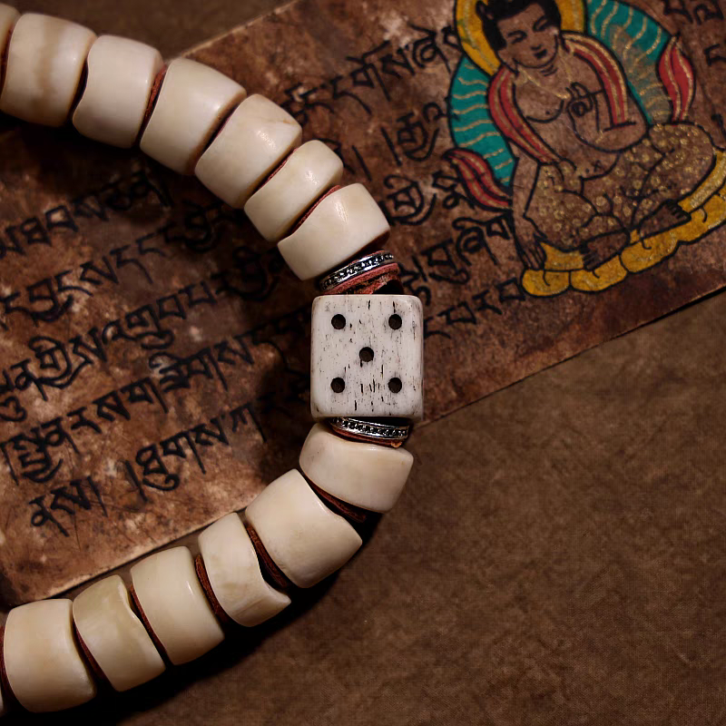 Tibetan skull 36-Beads Mala
