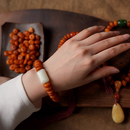 Ambitabha Mala Beads- African Amber- Limited Edition