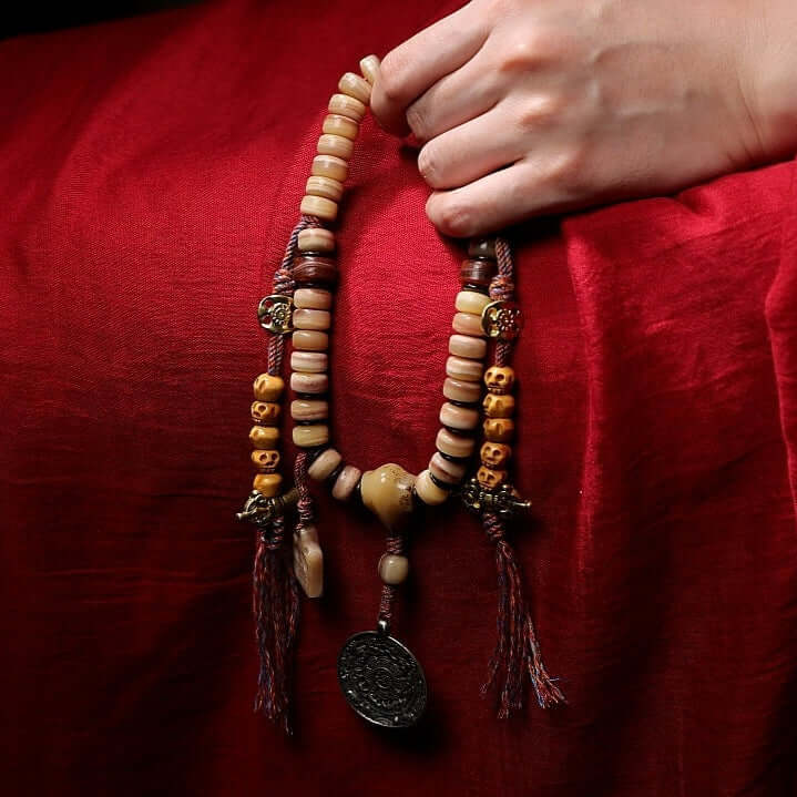 Meditation Mala Beads- Camel Bone