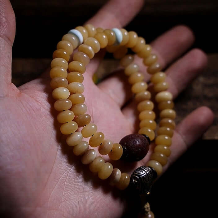 Mindfulness Mala Beads-Camel Bone