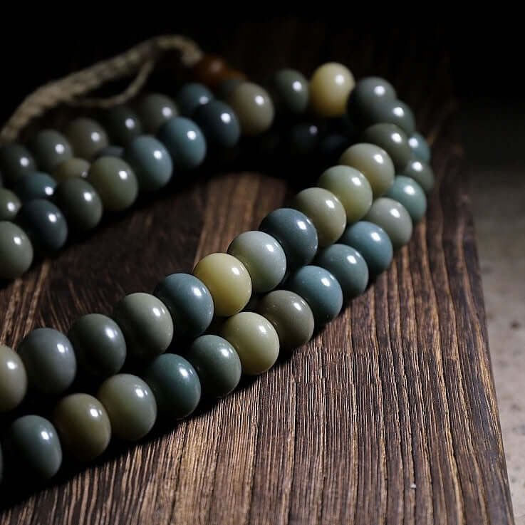 Traditional 108 Mala Beads- Natural Bodhi Root