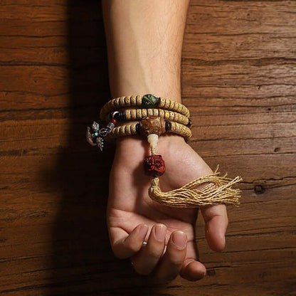 The Three Universal Truths-108 Mala Bodhi Seed- Tibetan Amulets