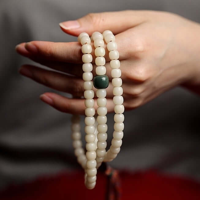 Vairochana Five Wisdom Buddhas- 108 Mala Beads- Bodhi Seed