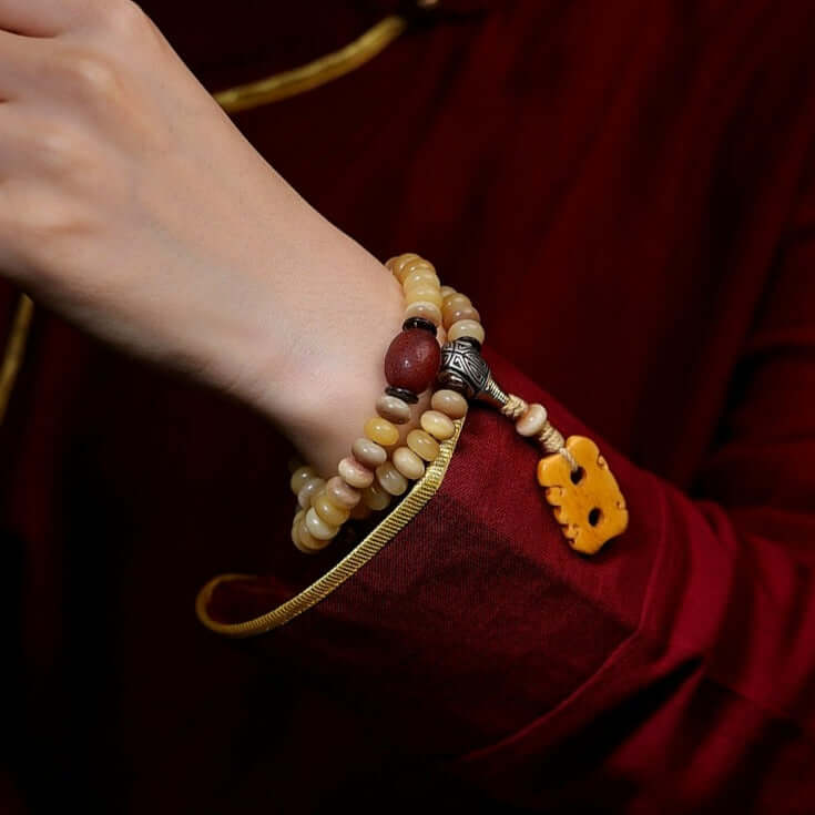 Mindfulness Mala Beads-Camel Bone