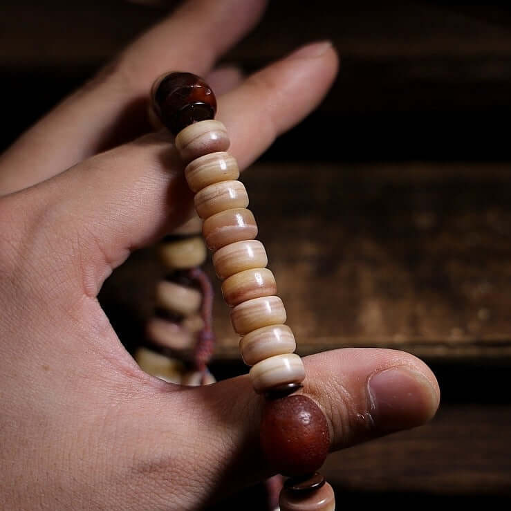Meditation Mala Beads- Camel Bone