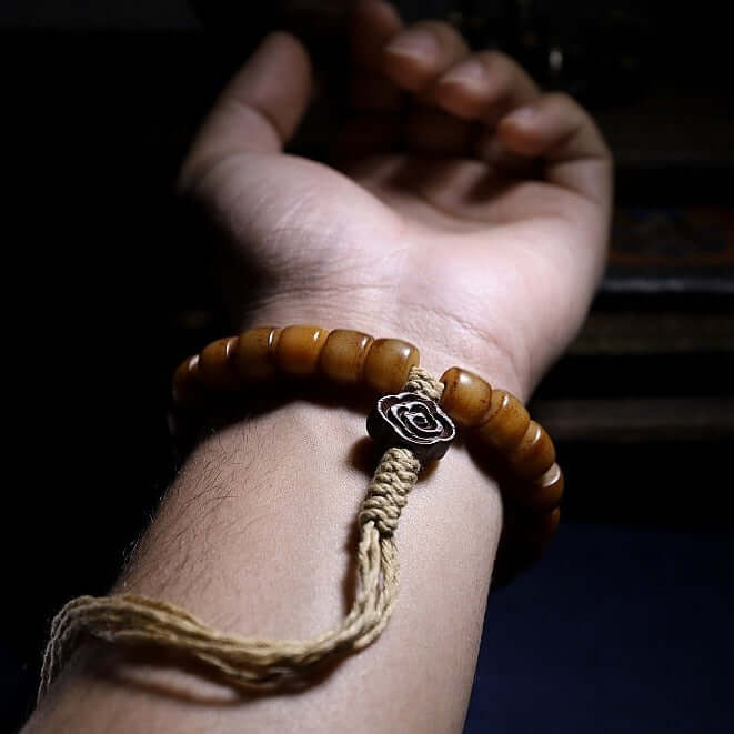 Tibetan Wrist Mala- Yak Bone