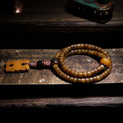108 Mala Beads- Tibetan Yak bone Pendant