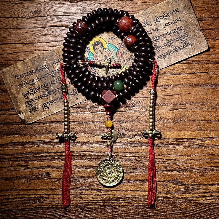Avalokiteshvara 108 Mala Beads Palm Seeds