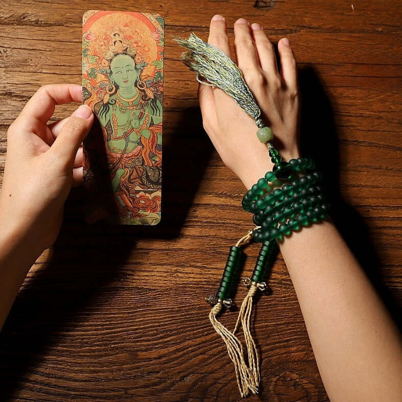 Avalokiteshvara 108 Mala Beads- Palm Seeds