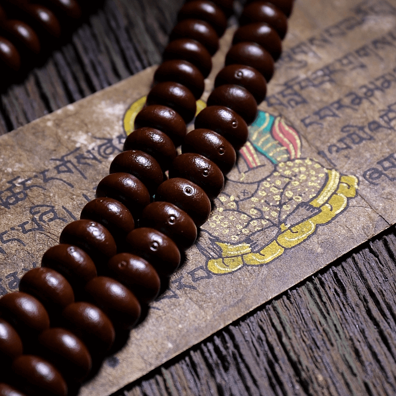 Tibetan 108 Mala Beads -Natural Palm Seeds