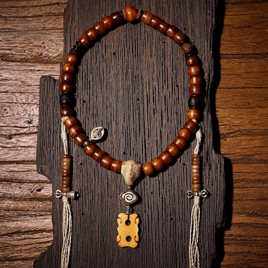 Invoking blessings-Yak Bone Mala Beads Counters