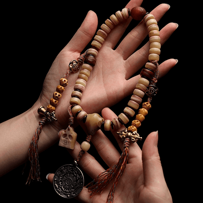 Meditation Mala Beads- Camel Bone