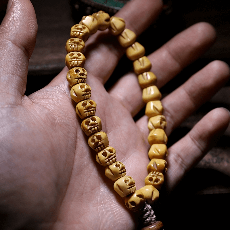 Size Elevating the Spirit-Kapala Wrist Mala Regular