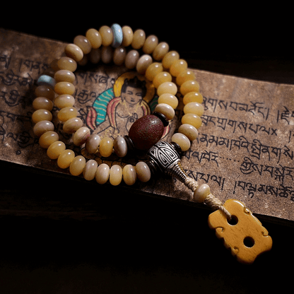Mindfulness Mala Beads-Camel Bone