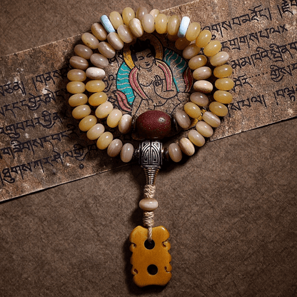 Mindfulness Mala Beads-Camel Bone