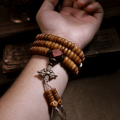 Wrist Wear 108 Mala Beads Yak Bone