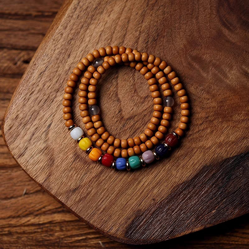 The Colors of Tibet - Olive Nut - 108 Mala Beads