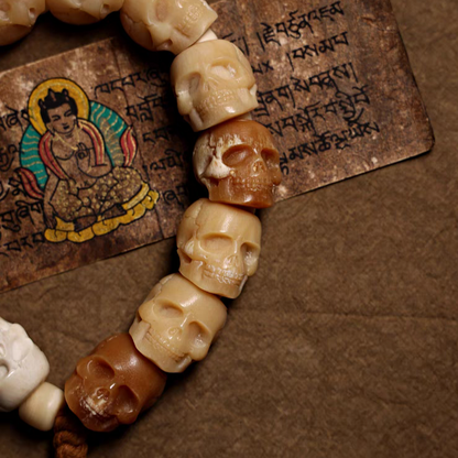 Tibetan Kapala: Yak Bone Mala